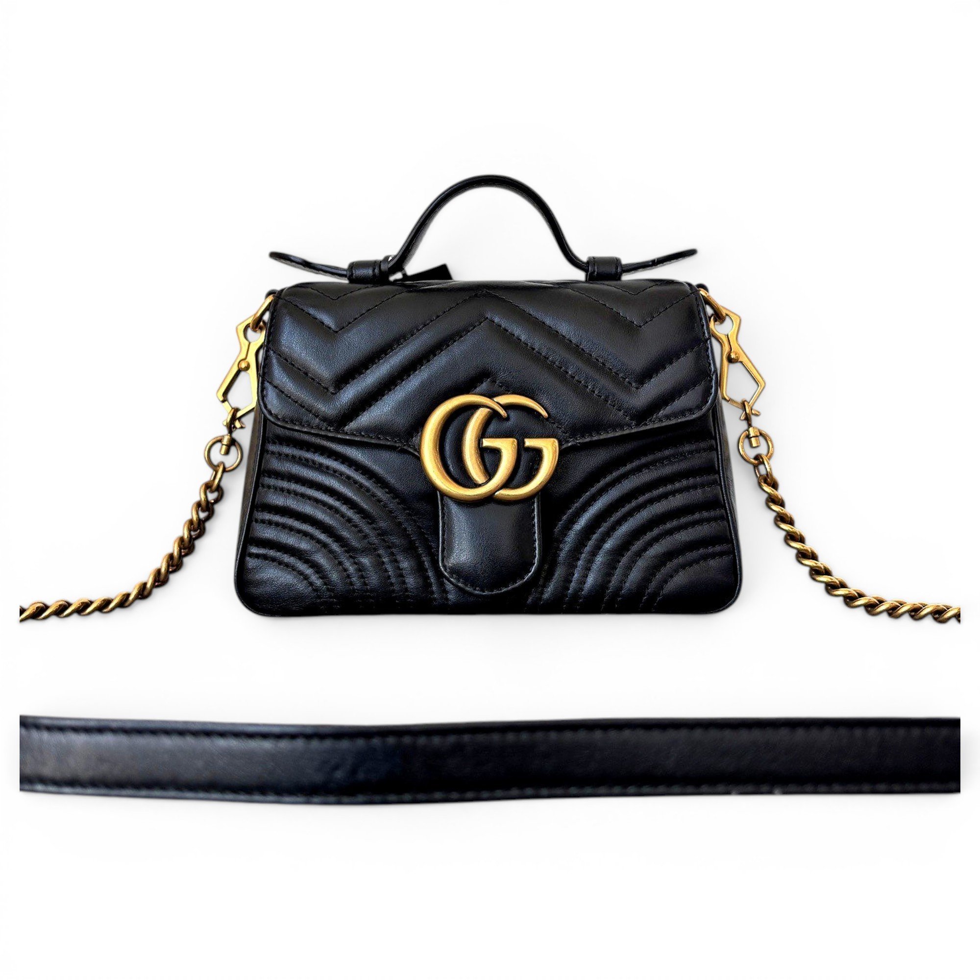 GG Marmont Flap leather handbag