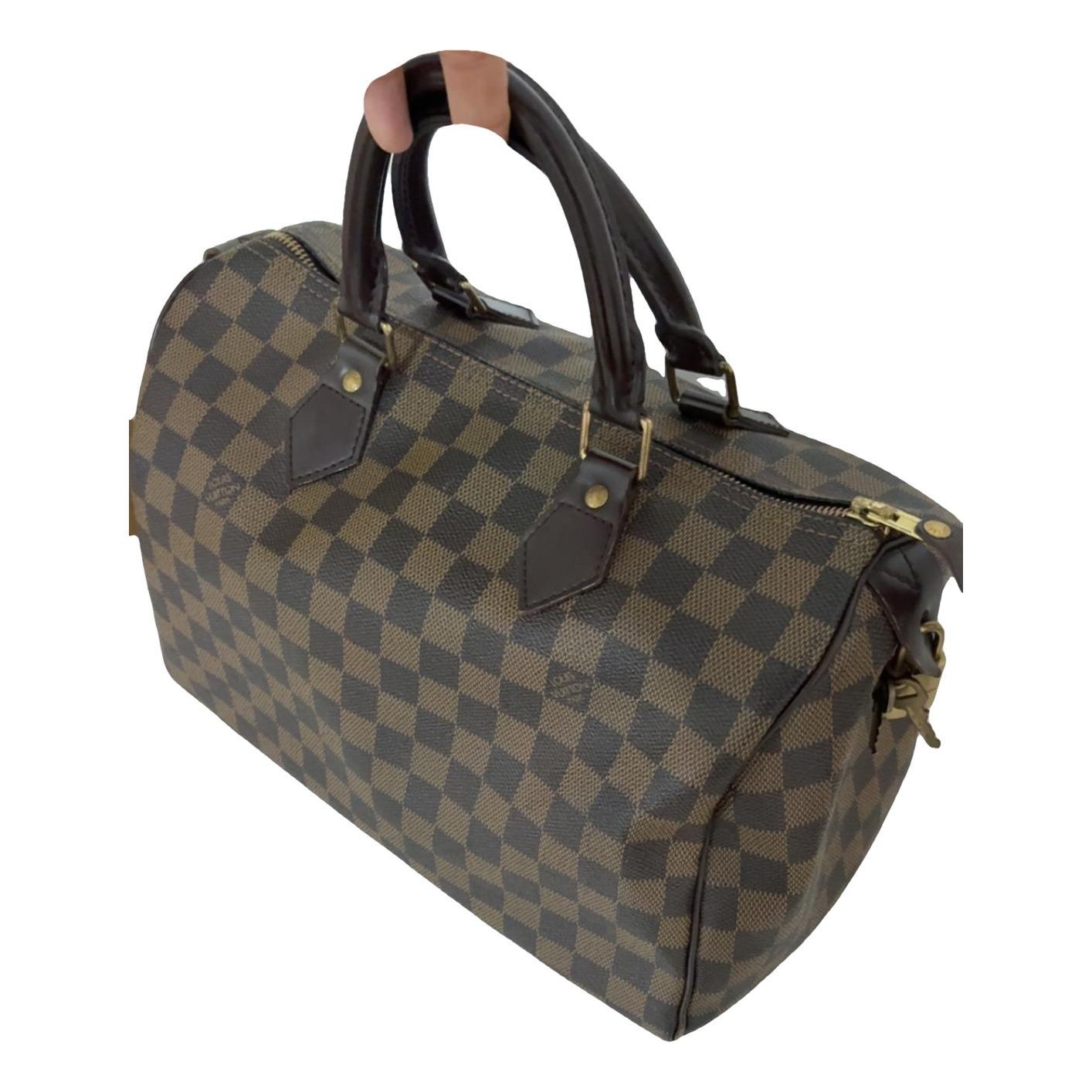Speedy leather handbag
