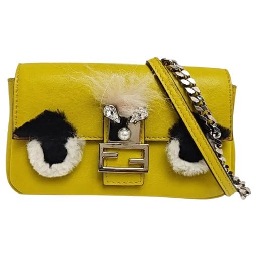 Baguette leather crossbody bag