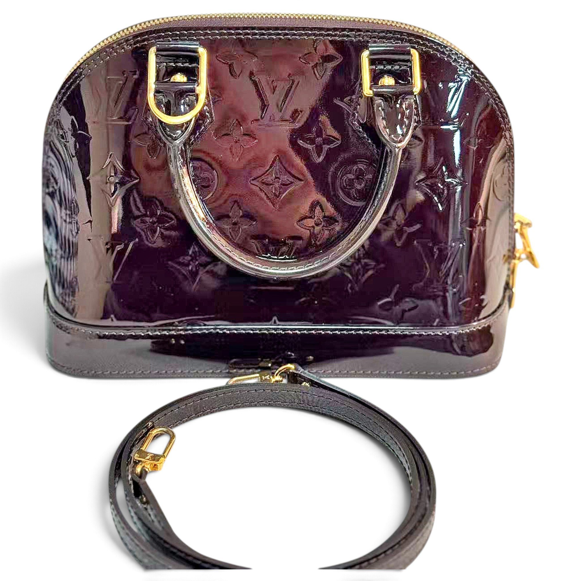 Alma BB patent leather handbag