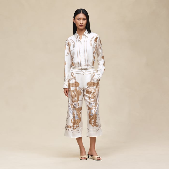 Blanc Nacre "Brides De Gala Gold" Pants