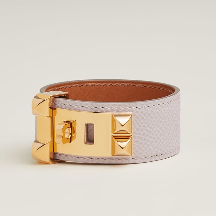 Mauve Pâle Pulseira Collier De Chien 24