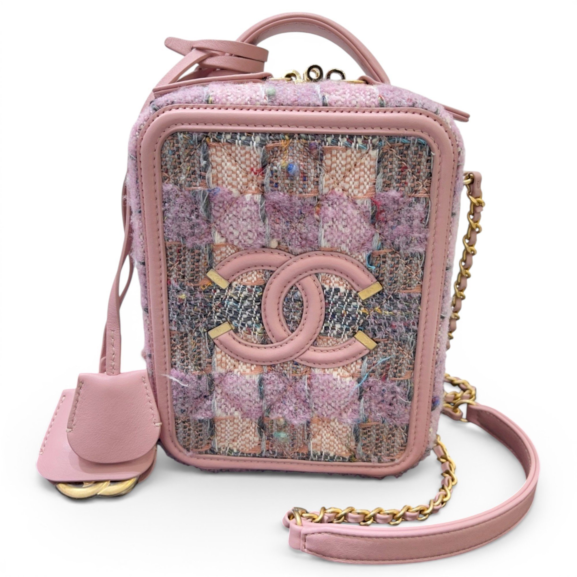 Vanity tweed handbag