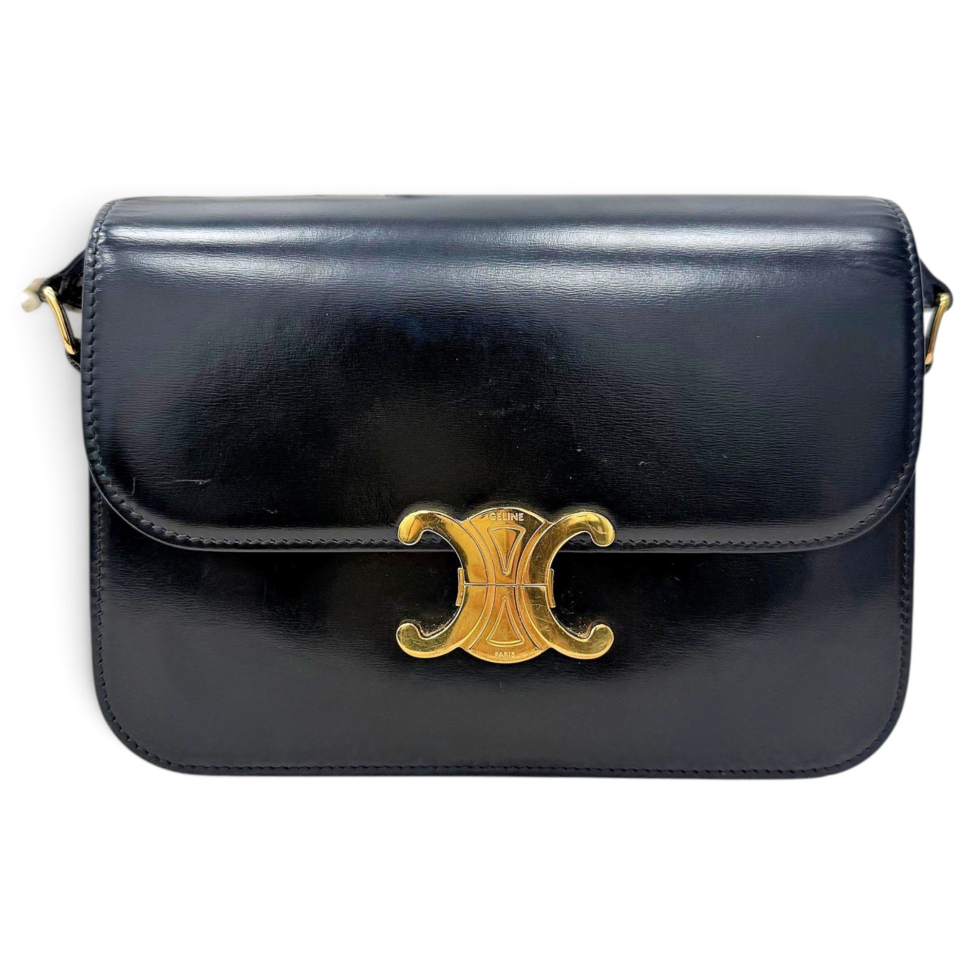 Triomphe leather handbag