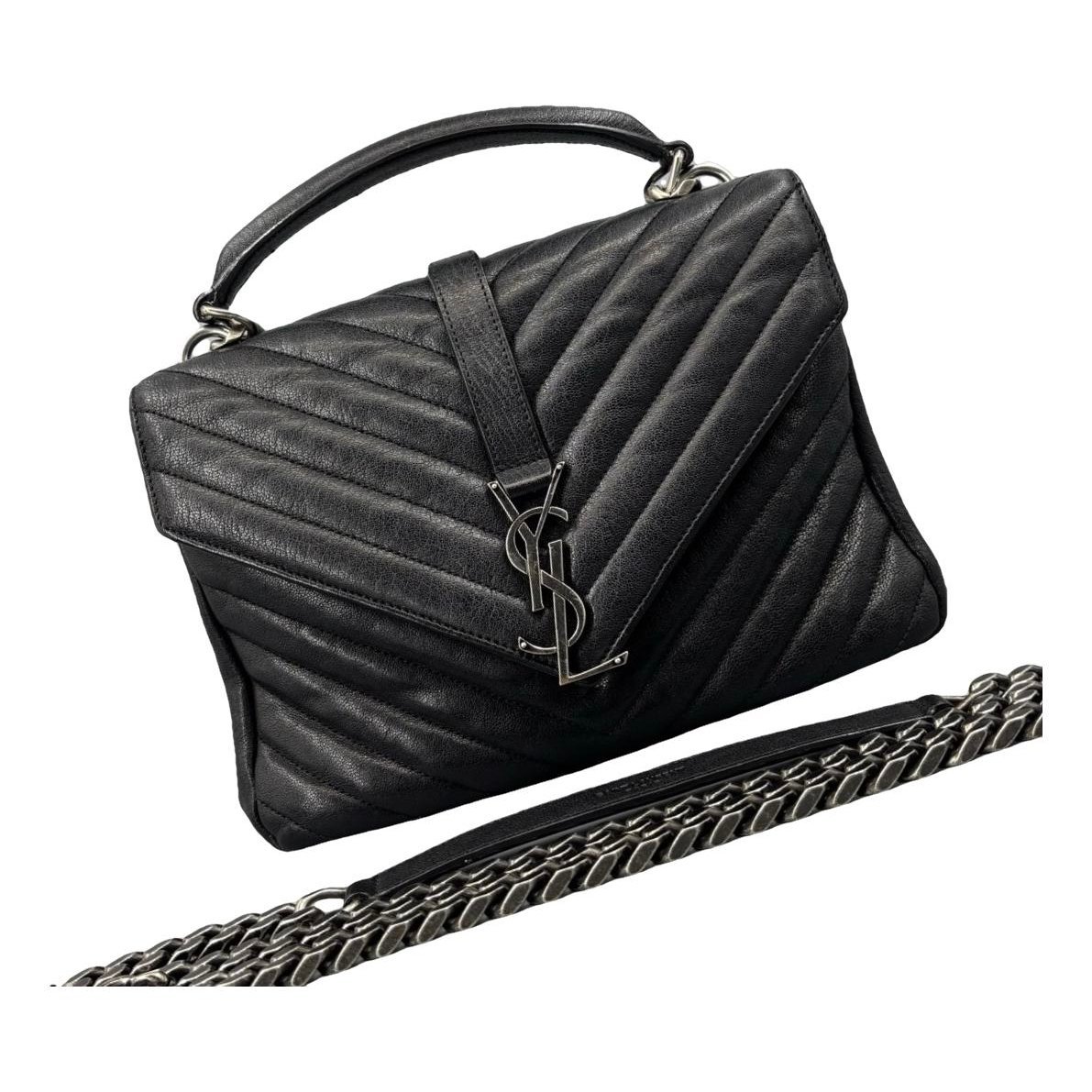 Collége monogramme leather handbag