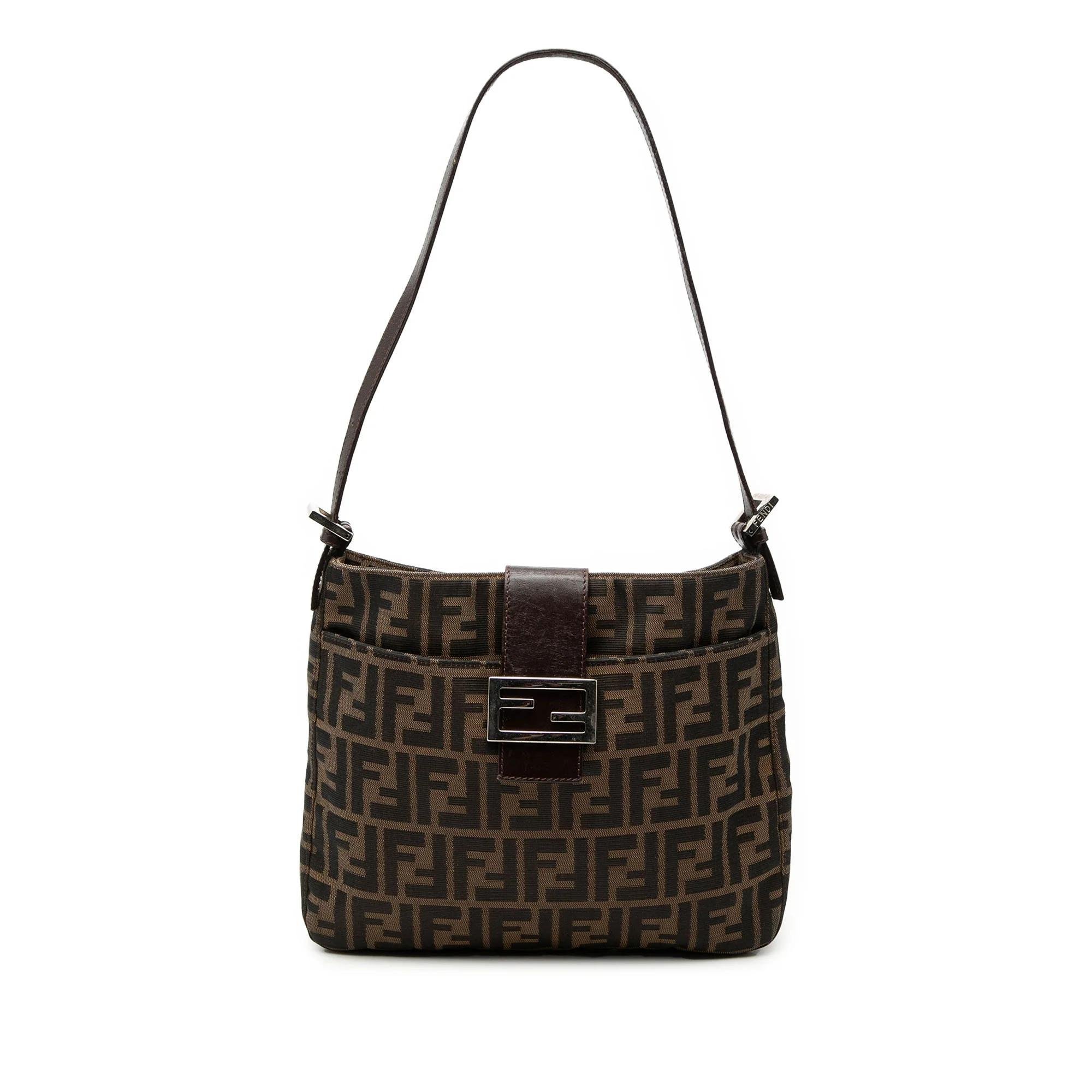 Pocket leather handbag