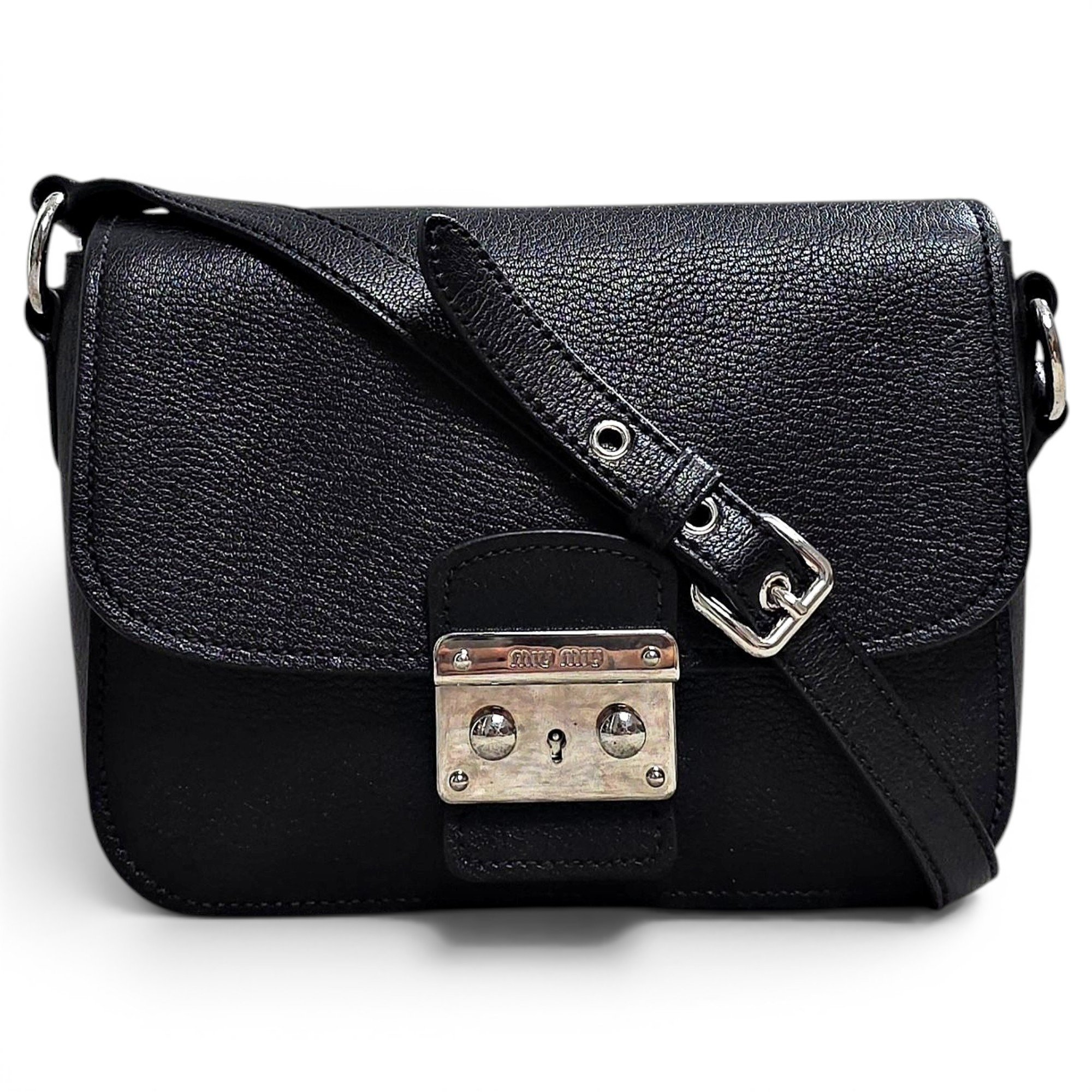 Madras leather handbag