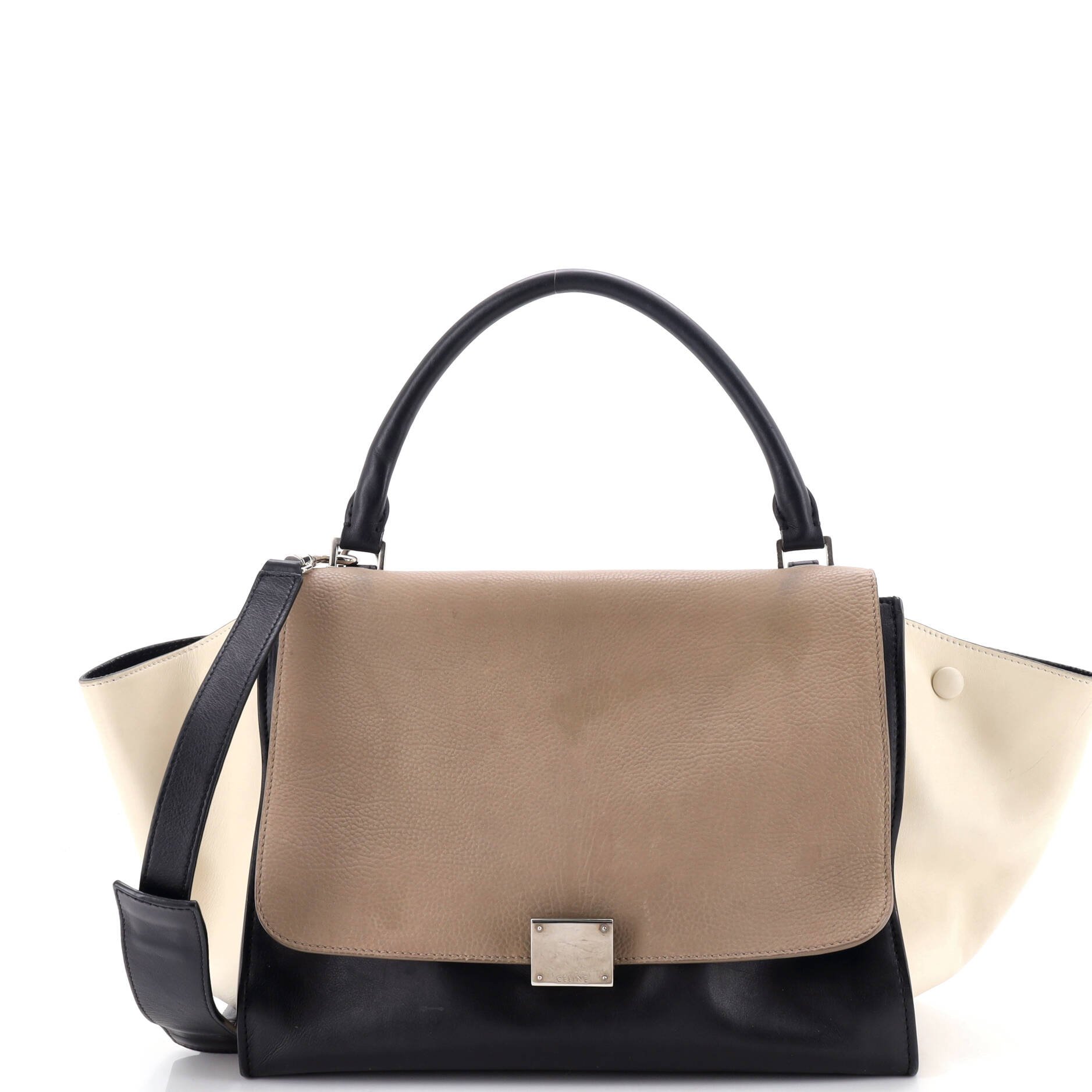 Tricolor Trapeze Bag Leather Medium