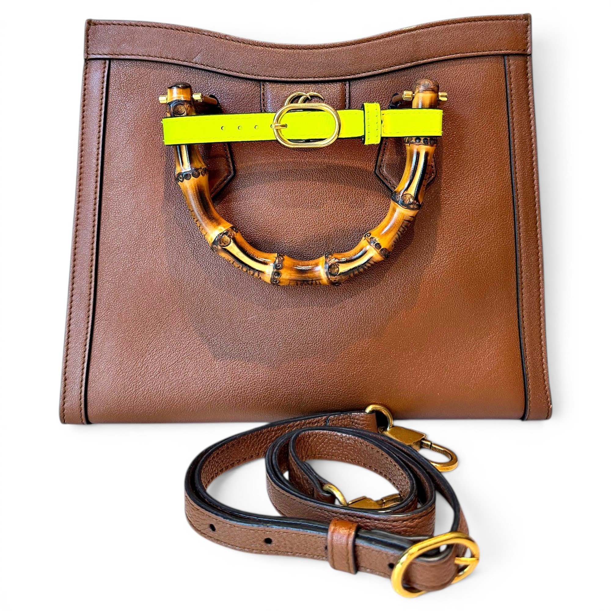 Diana Bamboo leather tote