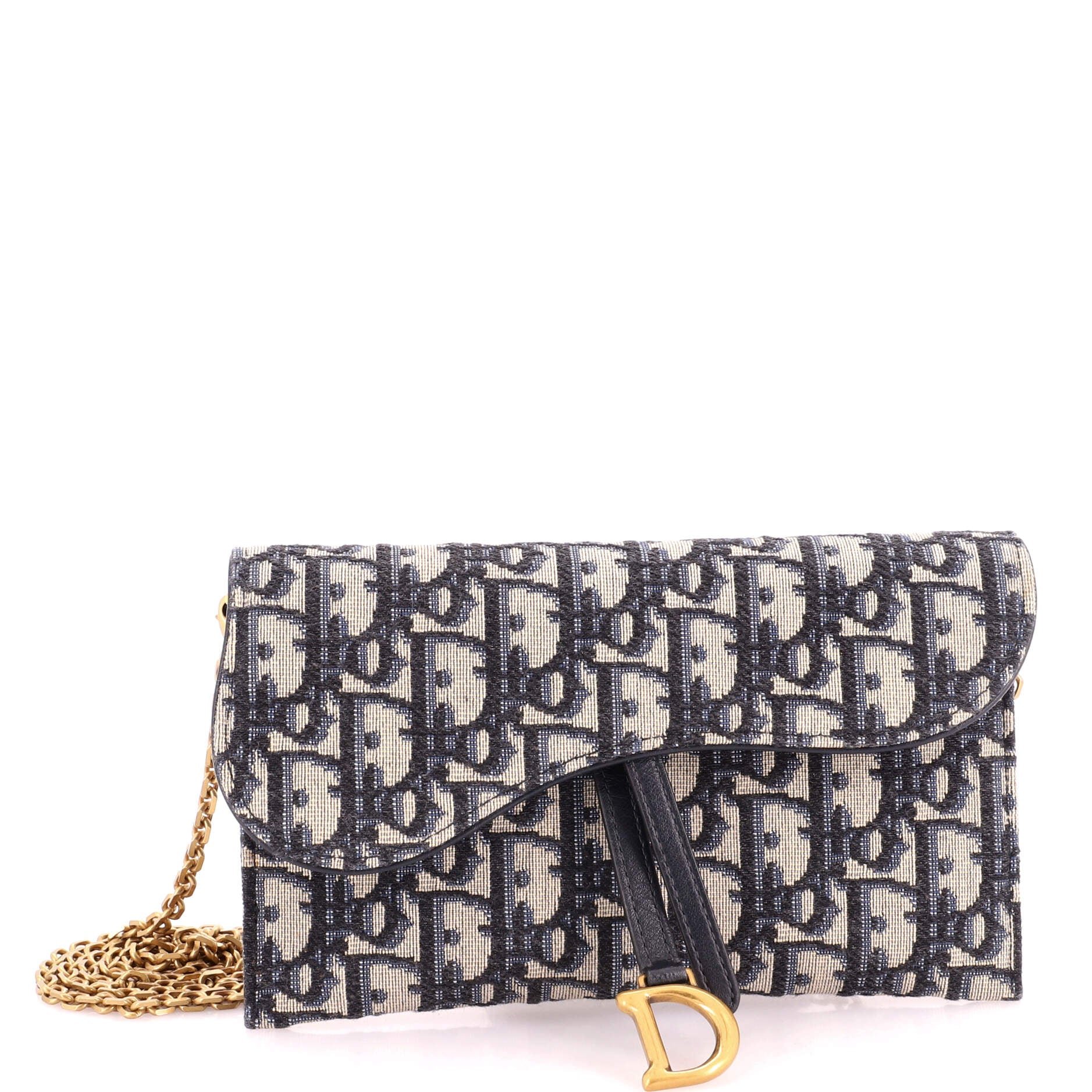 Saddle Chain Wallet Oblique Canvas