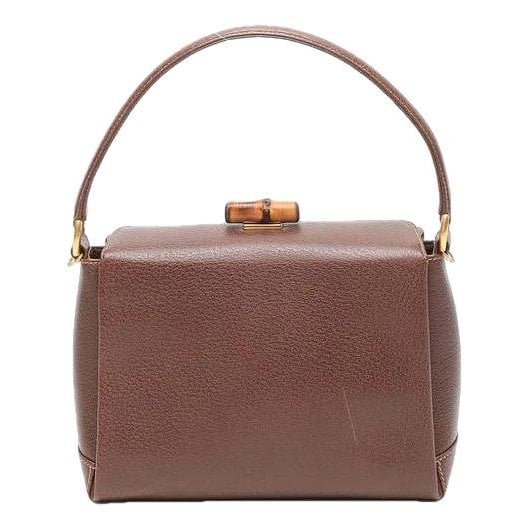 Bamboo leather handbag