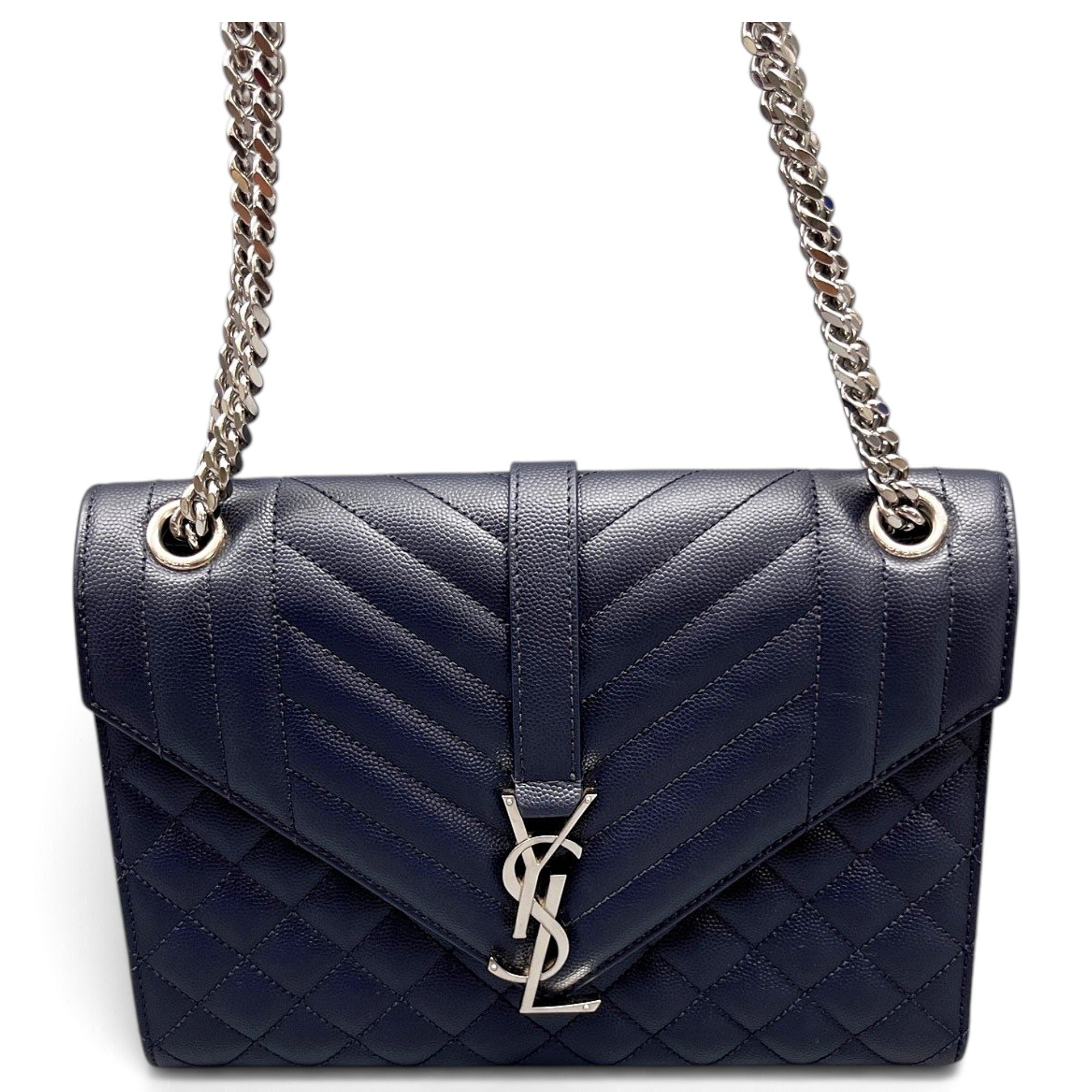 Envelope leather handbag