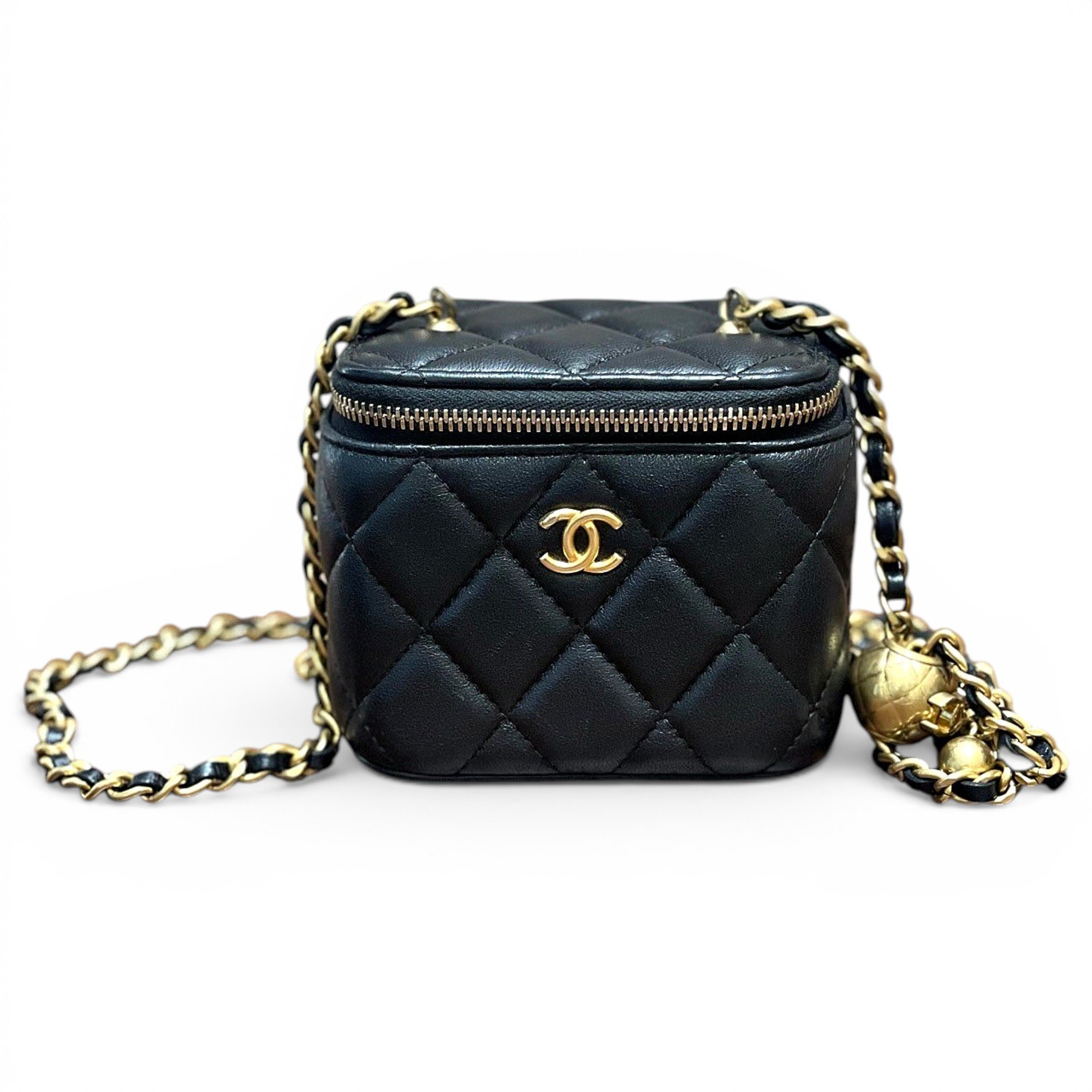 Trendy CC Vanity leather handbag