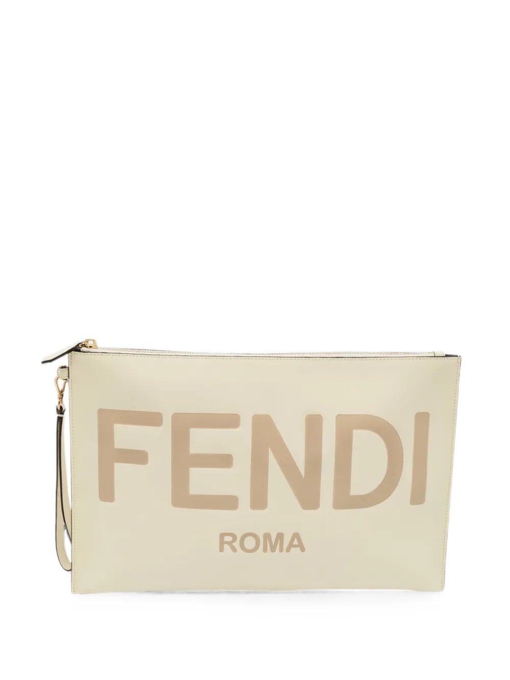 2022 large debossed-logo clutch bag