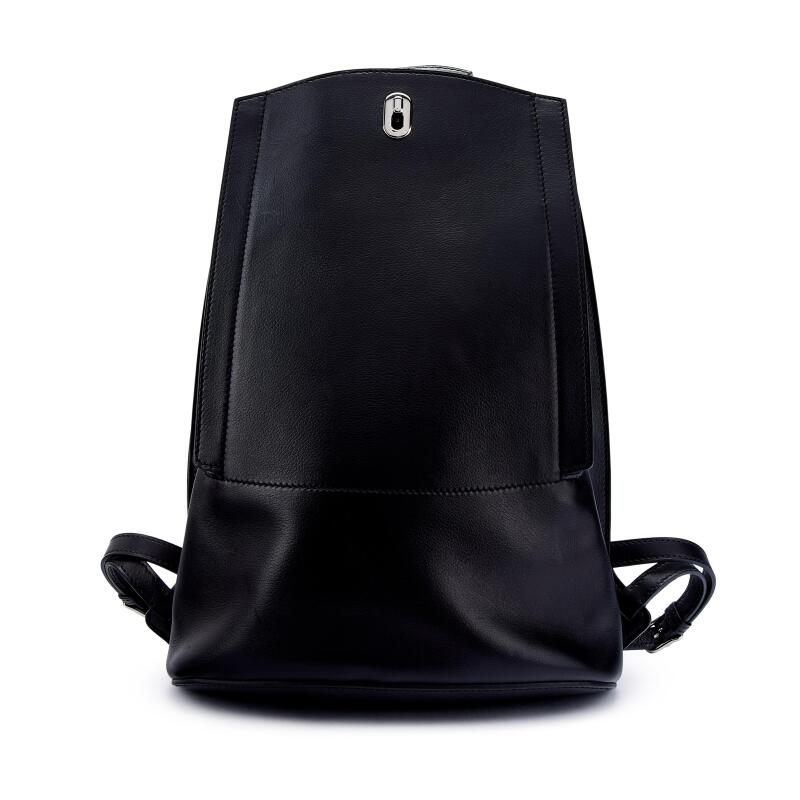 Hermes Black Evercolor GR24 Backpack Palladium Hardware, 2016