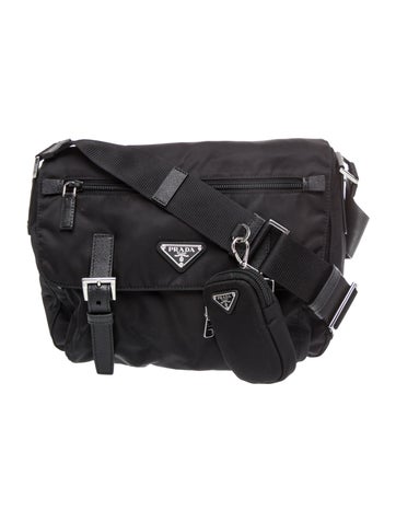 Prada Tessuto Nylon Tessuto Shoulder Bag