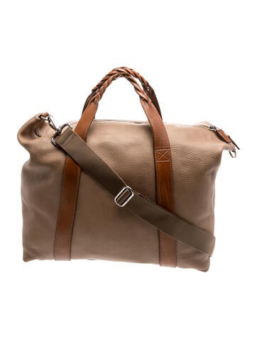 Ferragamo Leather Weekender Bag