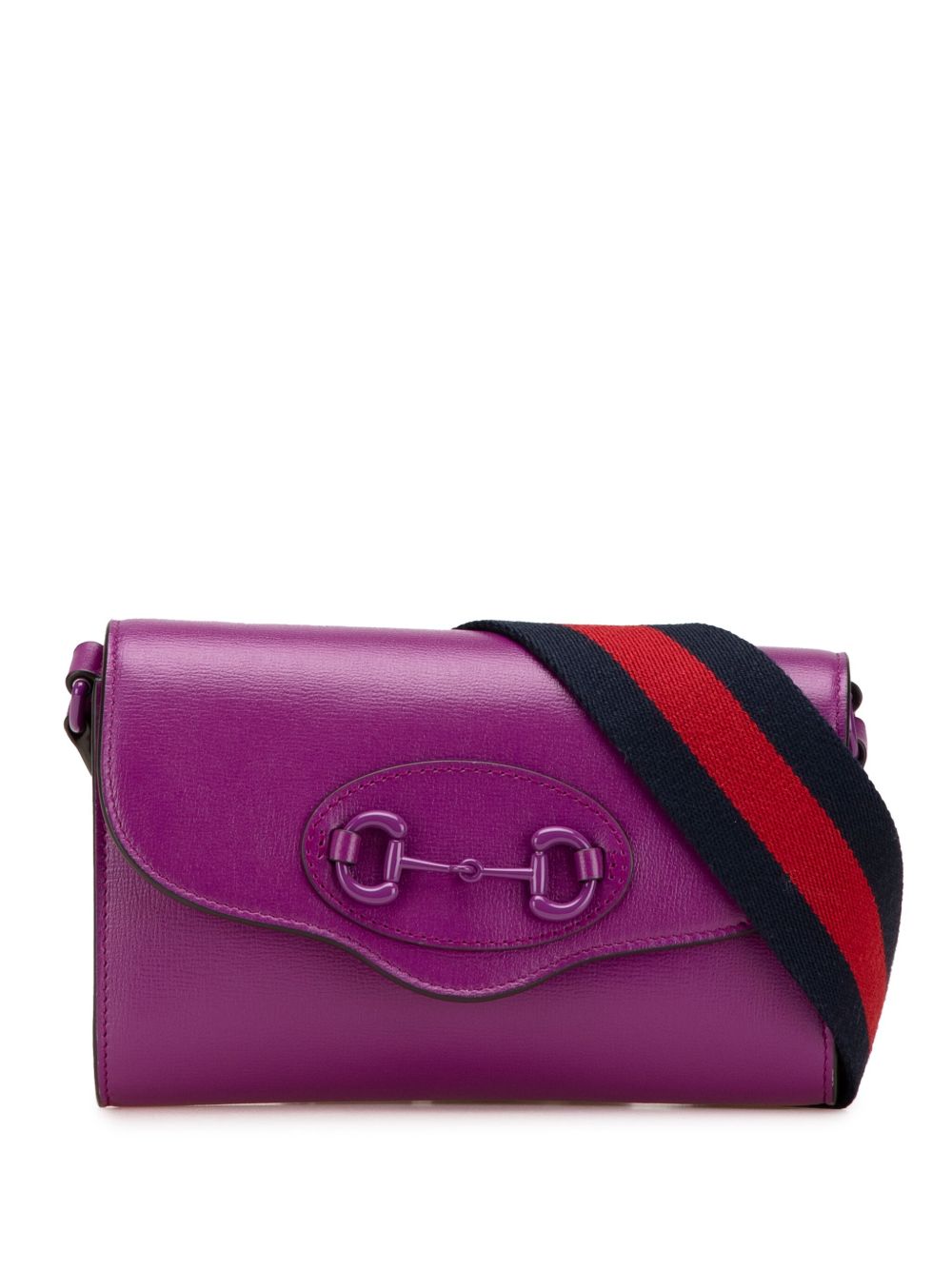 2016-2024 Mini Leather Horsebit 1955 Web crossbody bag