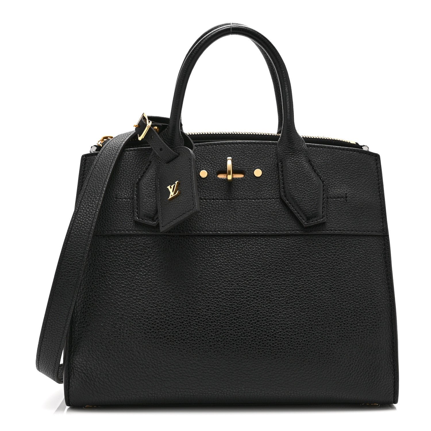 Louis Vuitton Taurillon City Steamer PM Black
