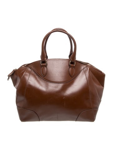 Leather Top Handle Bag