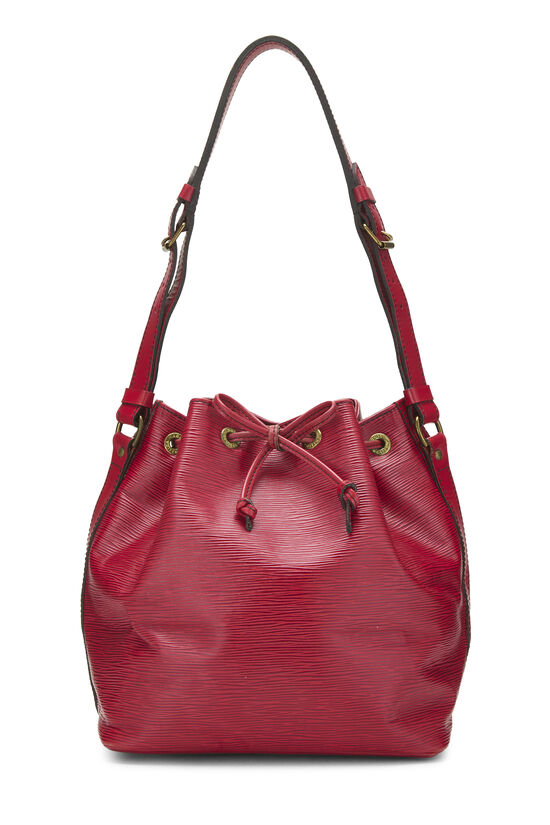 Louis Vuitton Red Epi Noé Petite