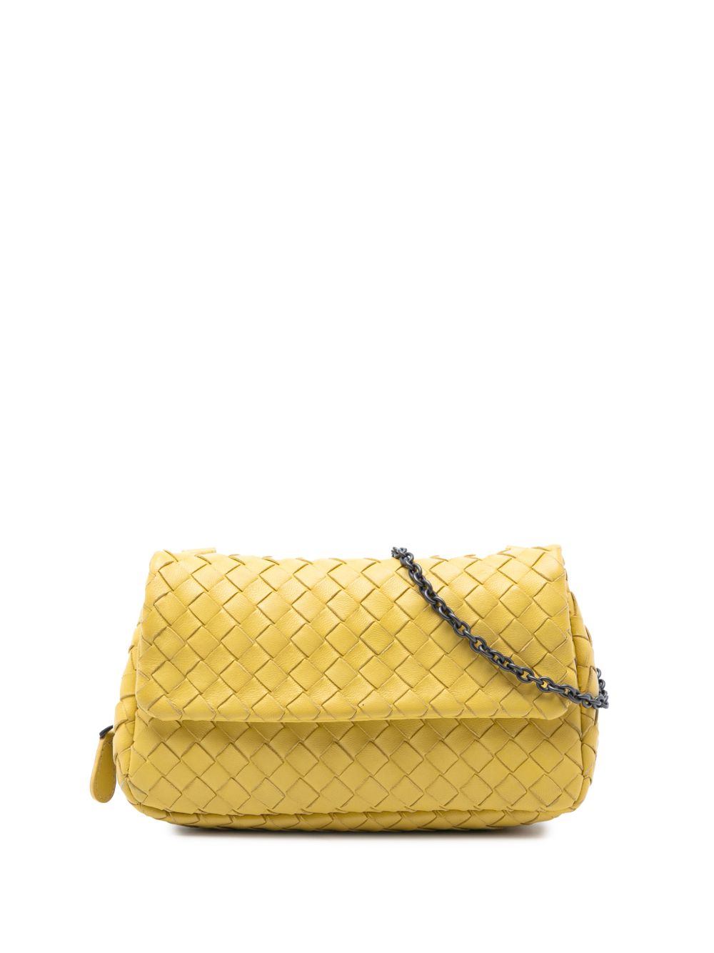 Bottega Veneta 2012-2025 Mini Nappa Intrecciato Expandable Chain Flap crossbody bag