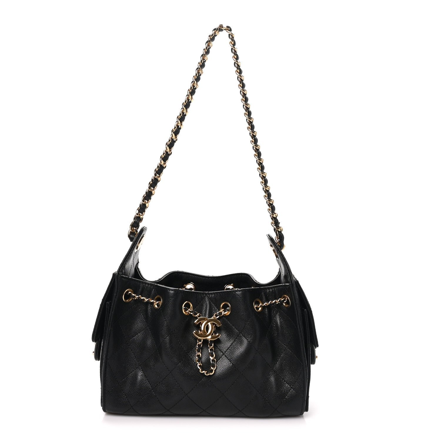 Chanel Caviar Quilted Mini Chanel 25 Handbag Black