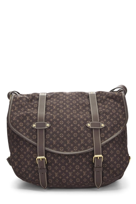Louis Vuitton Brown Mini Lin Canvas Saumur 43