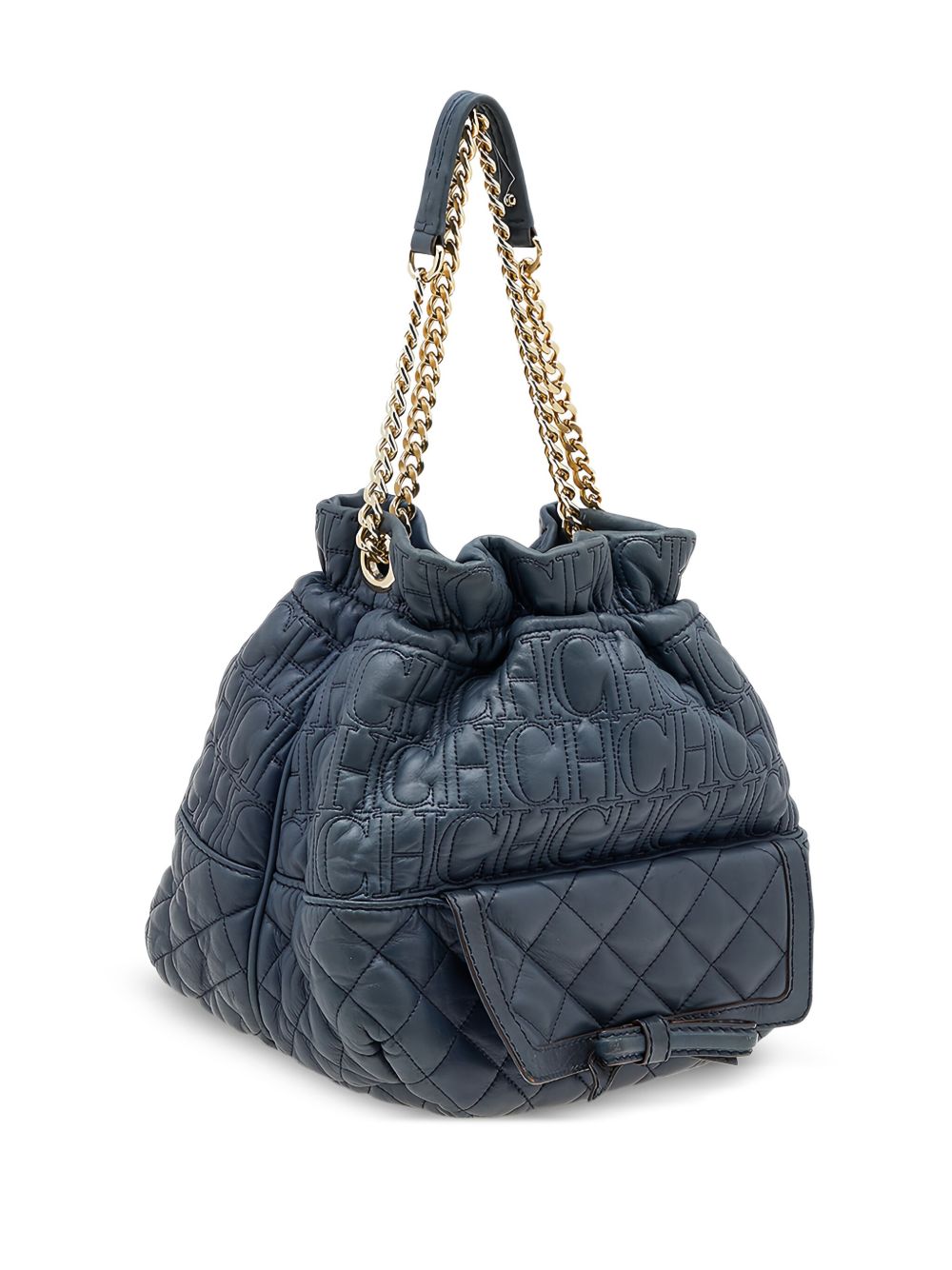 2023 pre-owned quilted leather shoulder bag