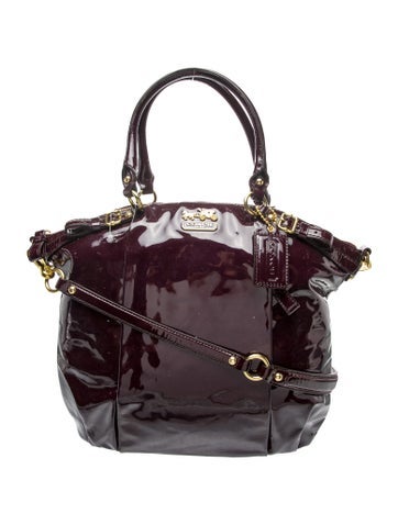 Patent Leather Top Handle Bag