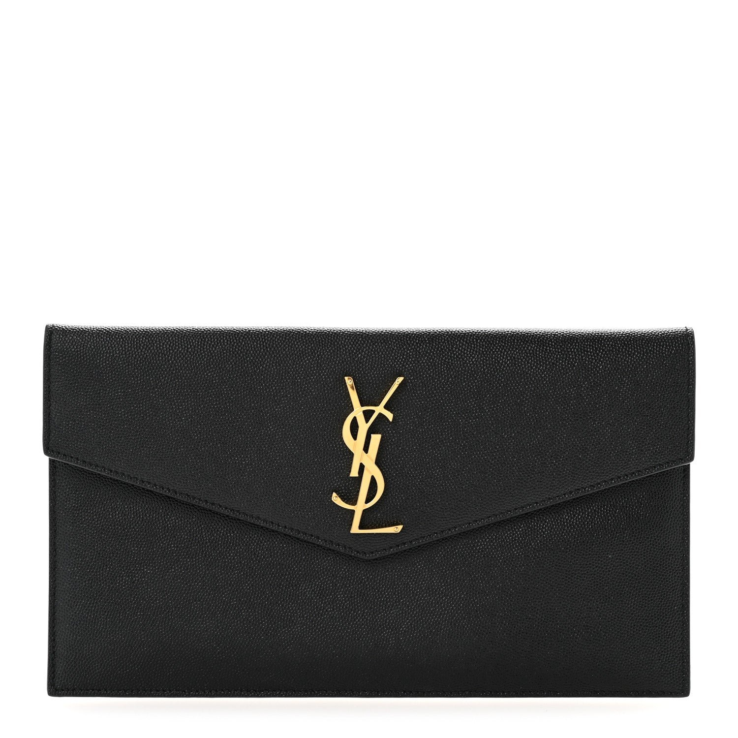 Saint Laurent Grain De Poudre Uptown Pouch Black
