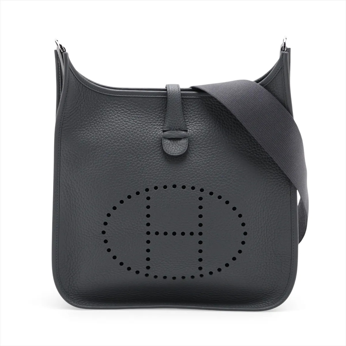 Hermès evelyn 3 29 PM Taurillon Clemence Grimisty Silver Metal Fittings