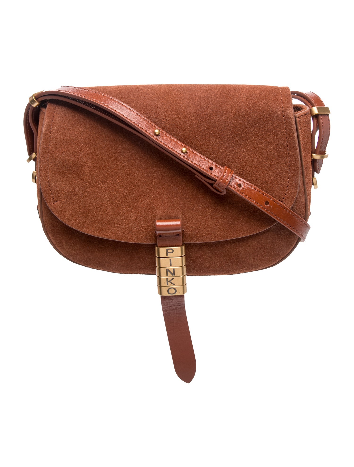 Pinko Suede Crossbody Bag