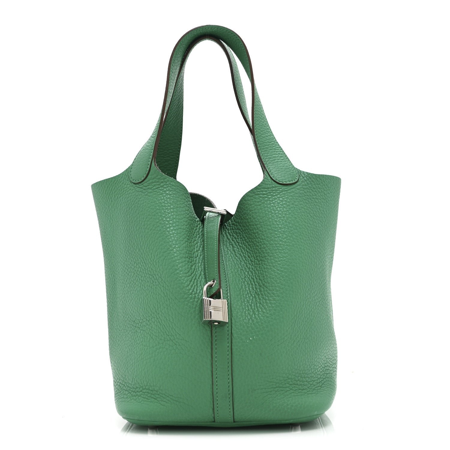 Hermes Taurillon Clemence Picotin Lock 22 MM Menthe