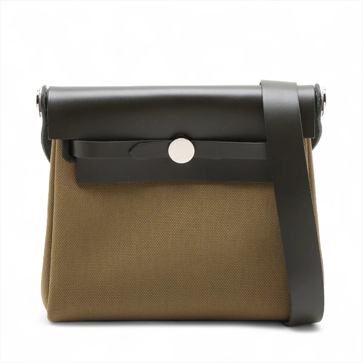 Hermès Herbag Zip 20 Mini Twal Military x Vash Hunter Veal Mangrove