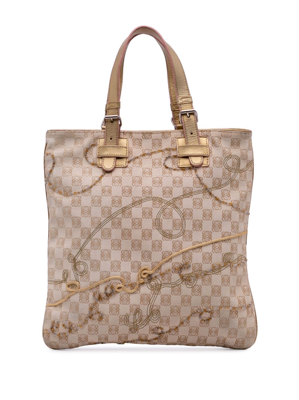 2005 Anagram Canvas Embroidered tote bag