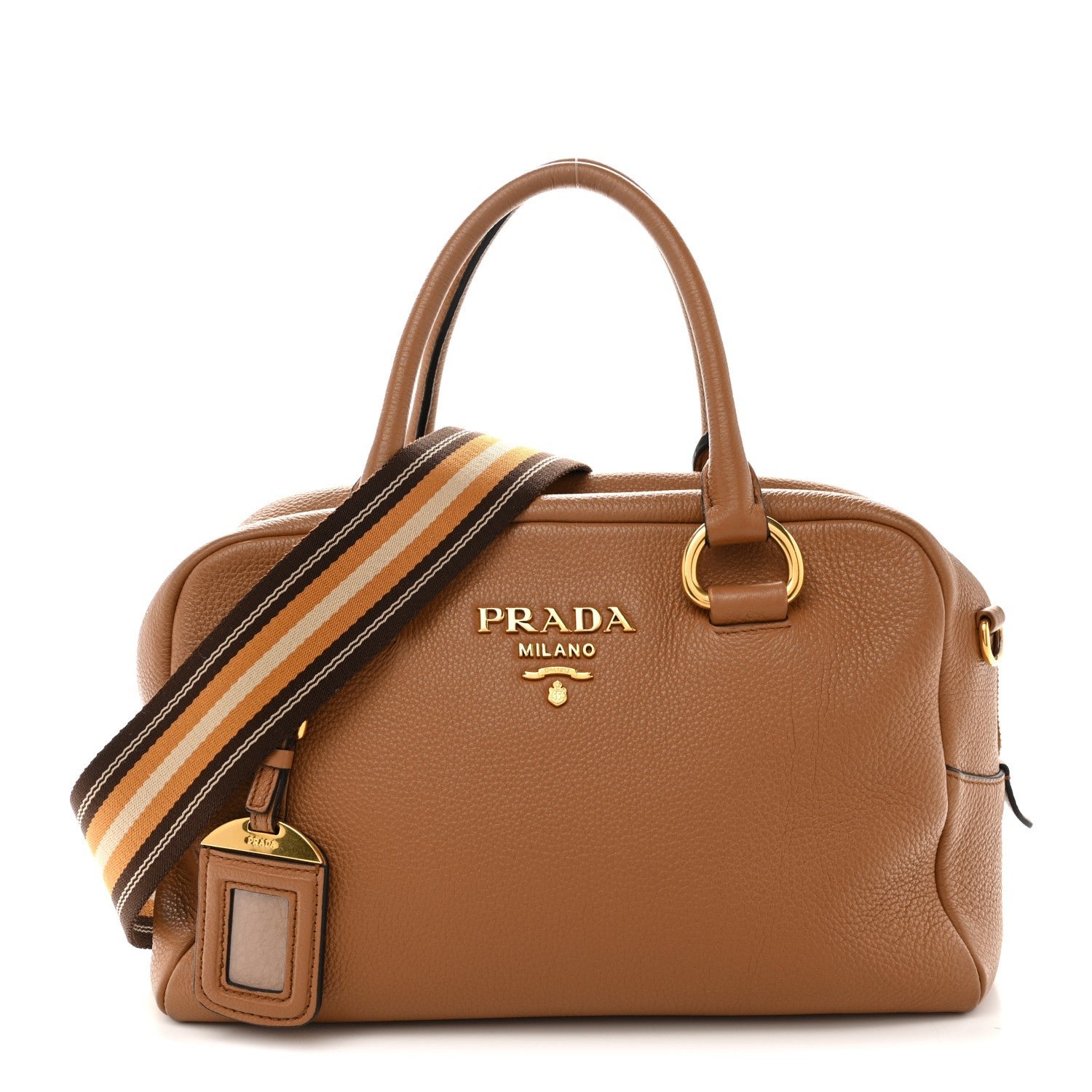 Prada Prada Vitello Phenix Bauletto Caramel