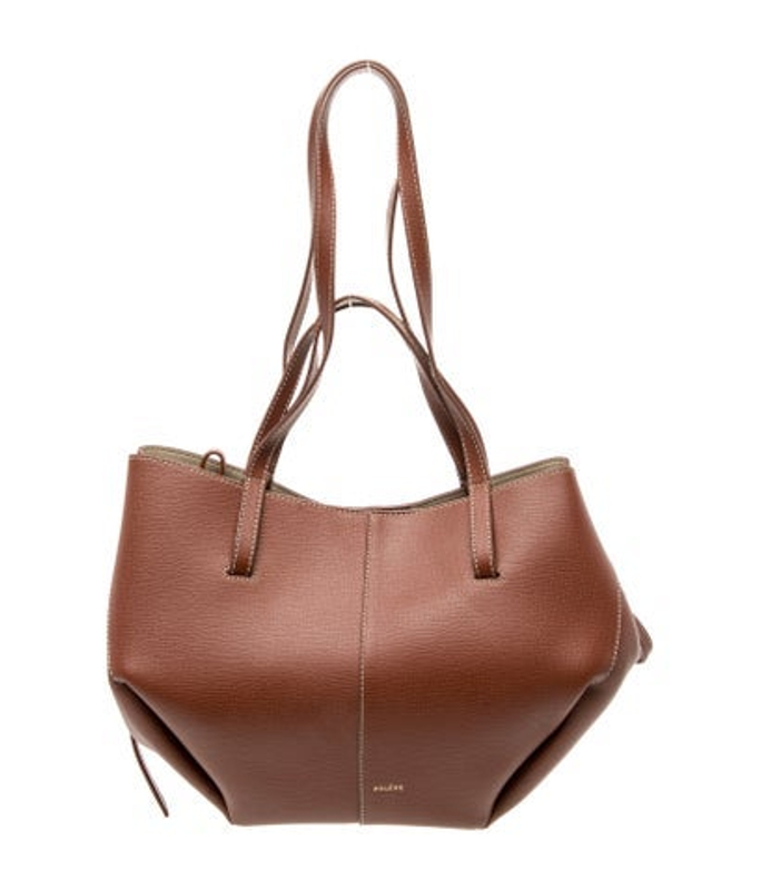 Polene Leather Top Handle Bag