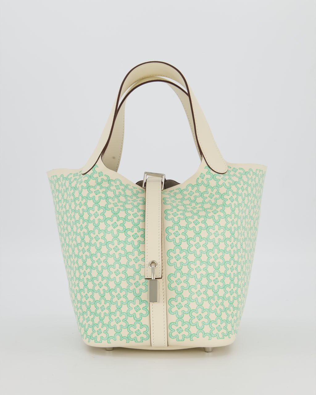 Hermès Picotin 18 Lucky Daisy Bag in Nata Swift Leather with Palladium Hardware