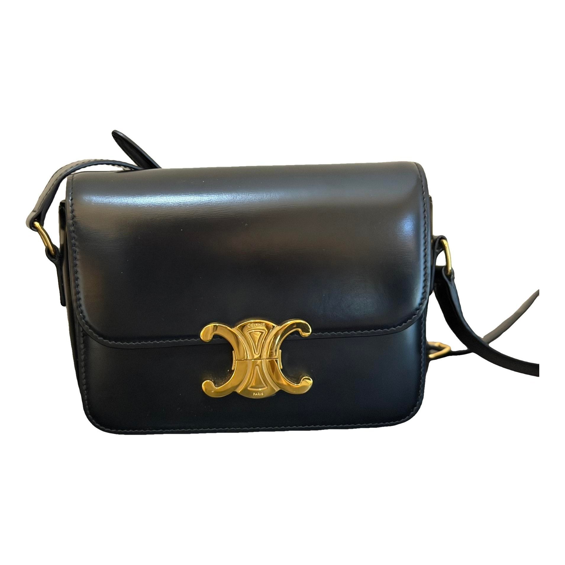 Triomphe leather handbag