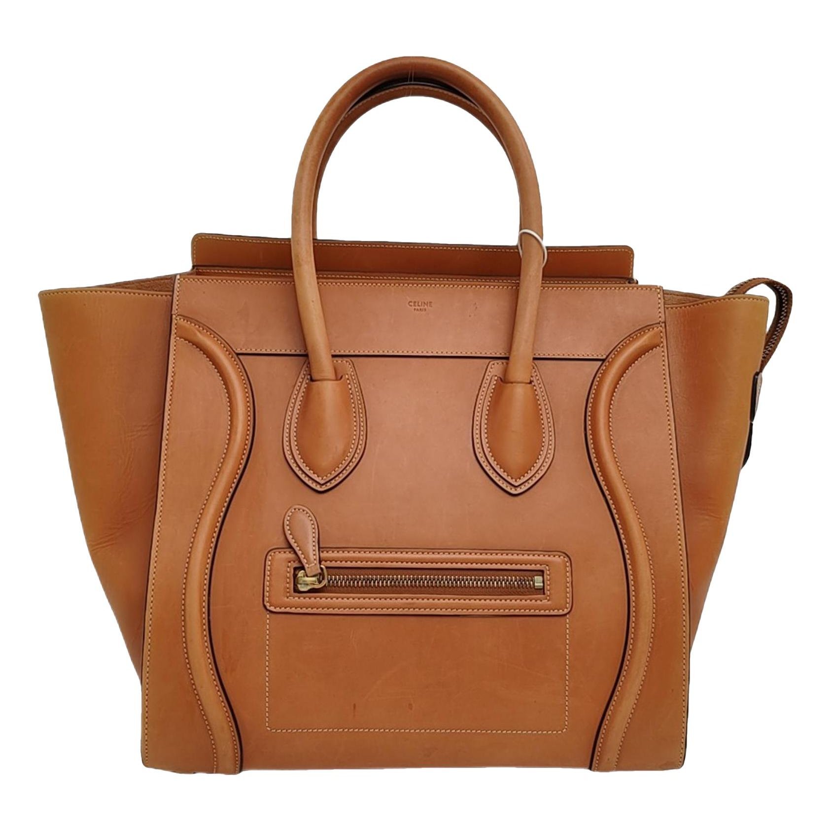 Luggage leather handbag