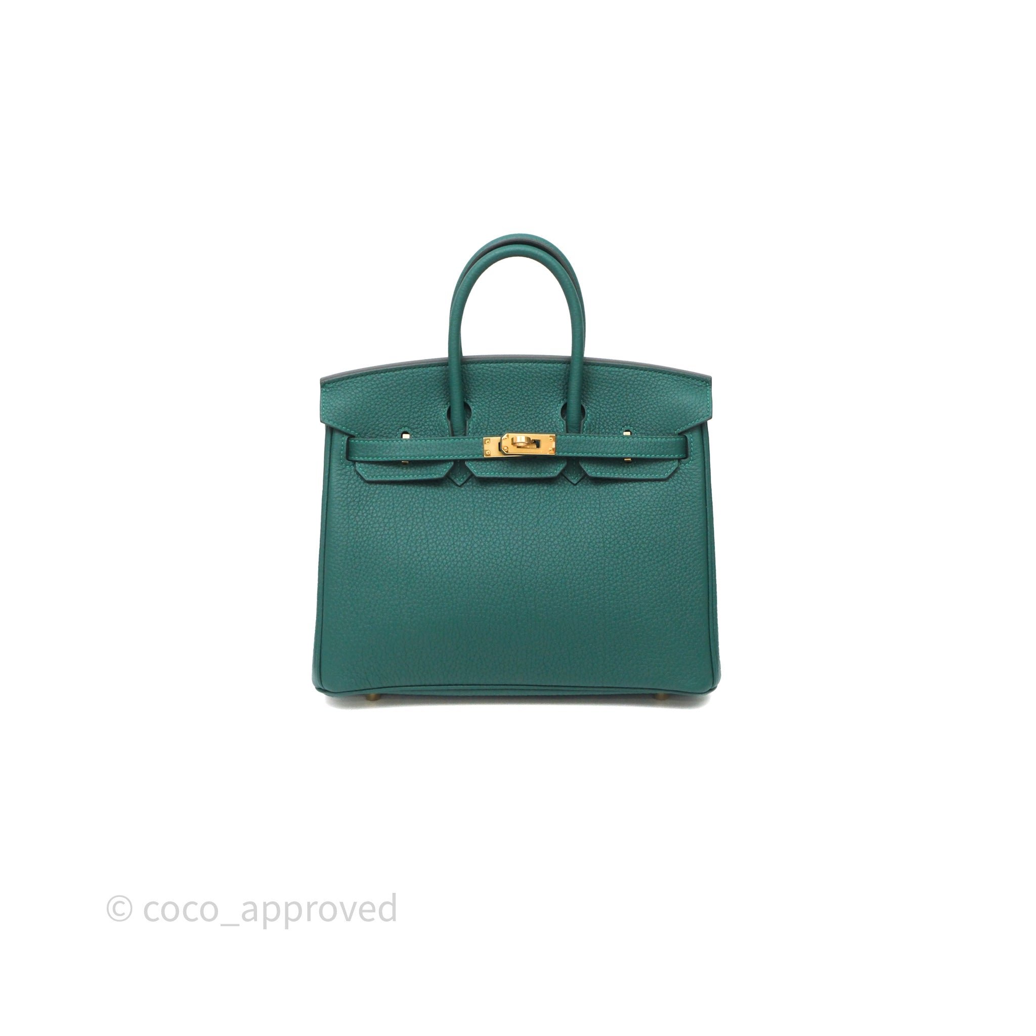 Hermès Birkin 25 Malachite Z6 Togo Gold Hardware