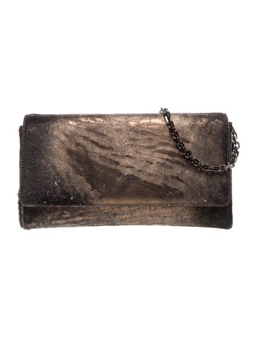 Judith Leiber Suede Clutch