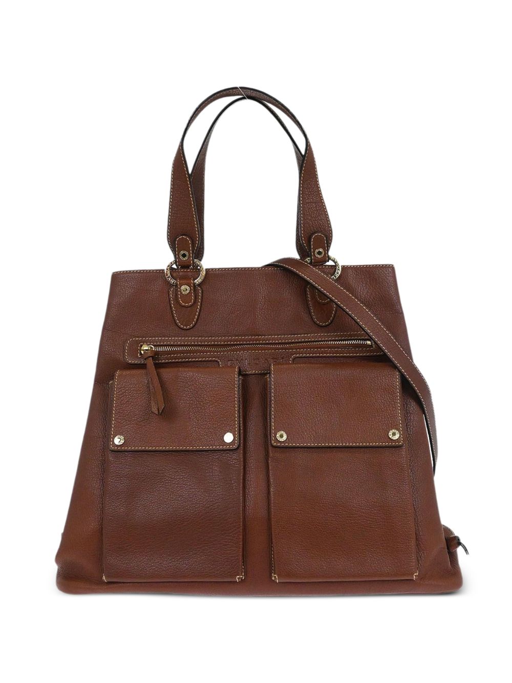 1990-2000s two-way leather handbag