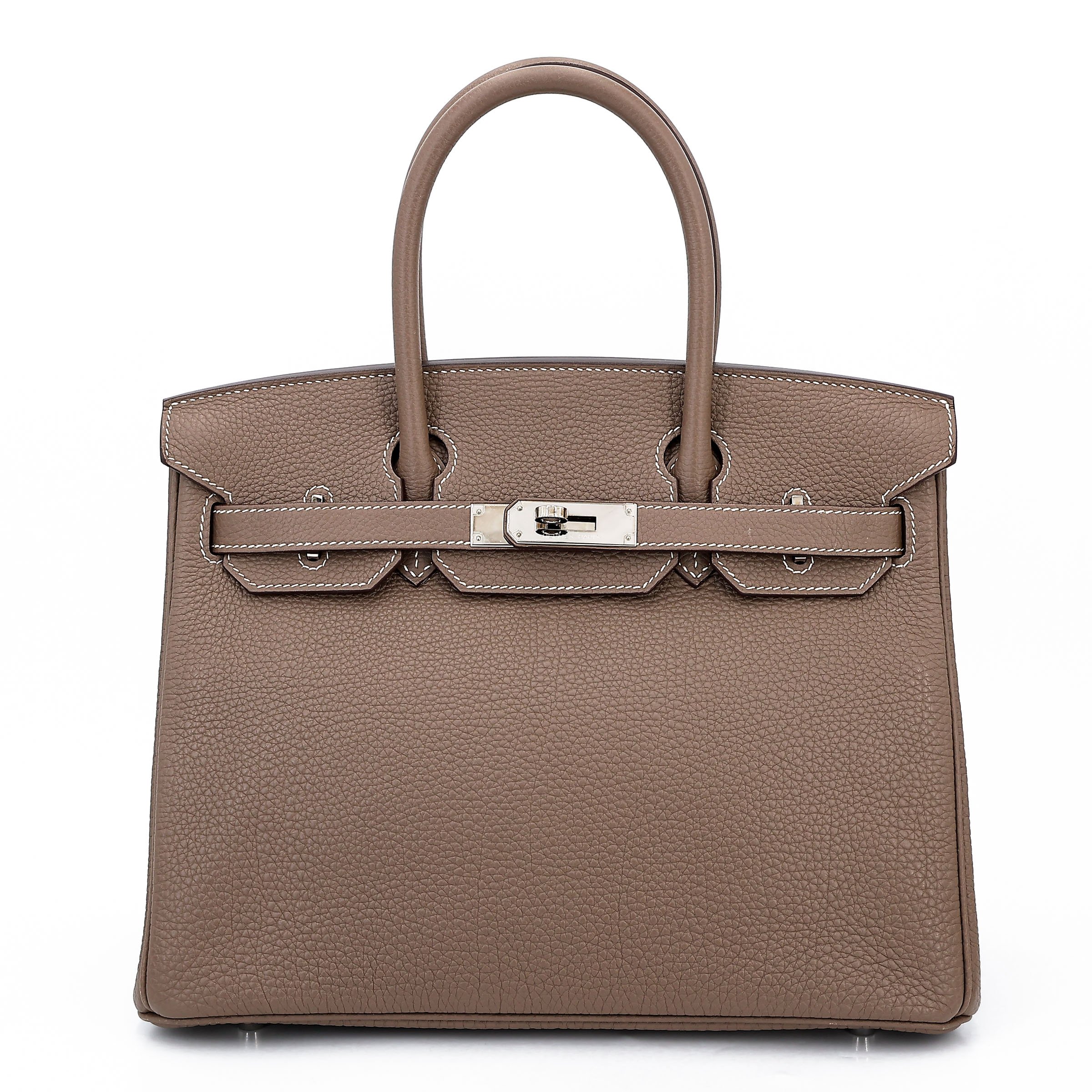 Hermes Very Good ( Rank A) HERMÈS Birkin 30 Etoupe (18) Togo Palladium hardware D (2019)