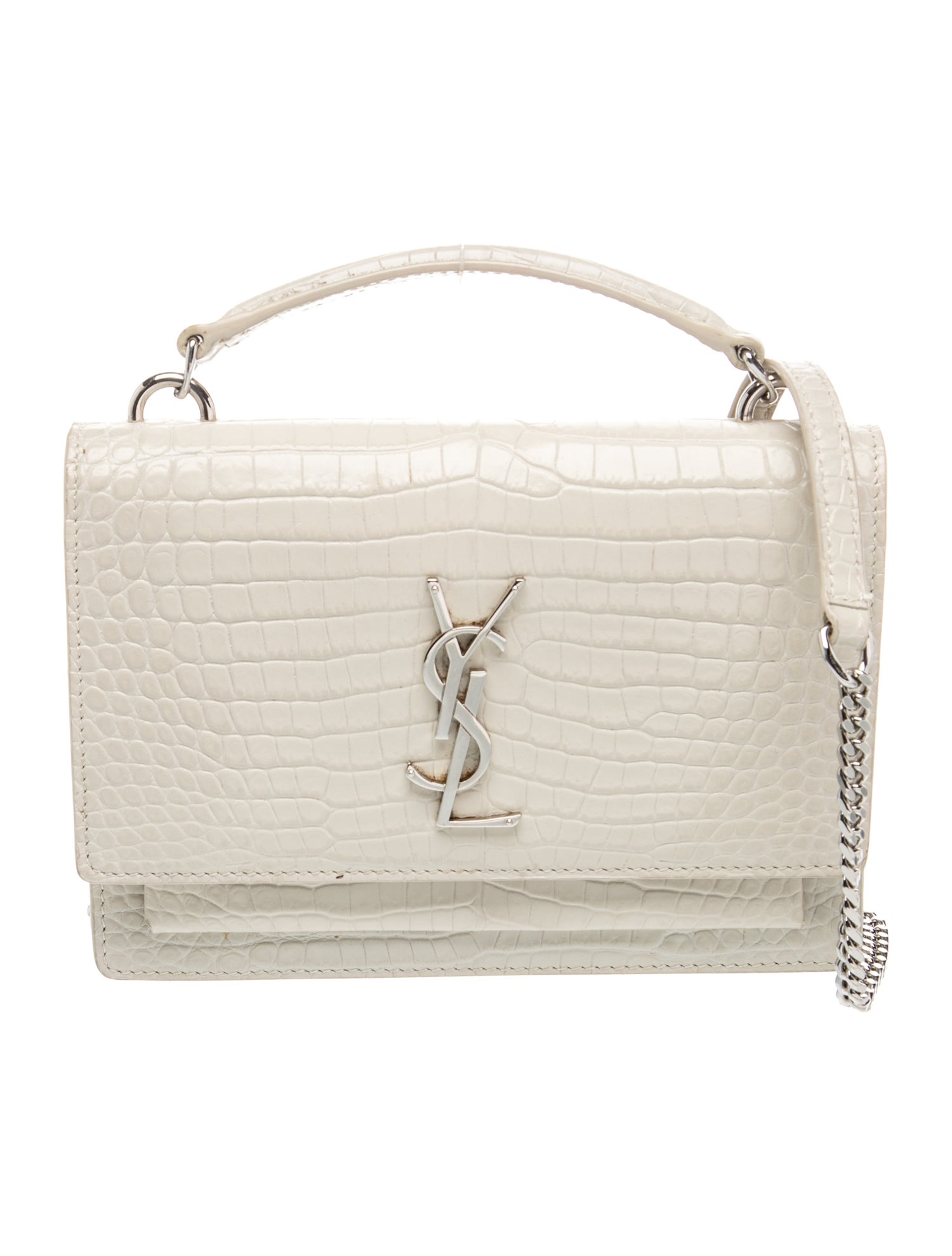 Embossed Leather Saint Laurent Sunset