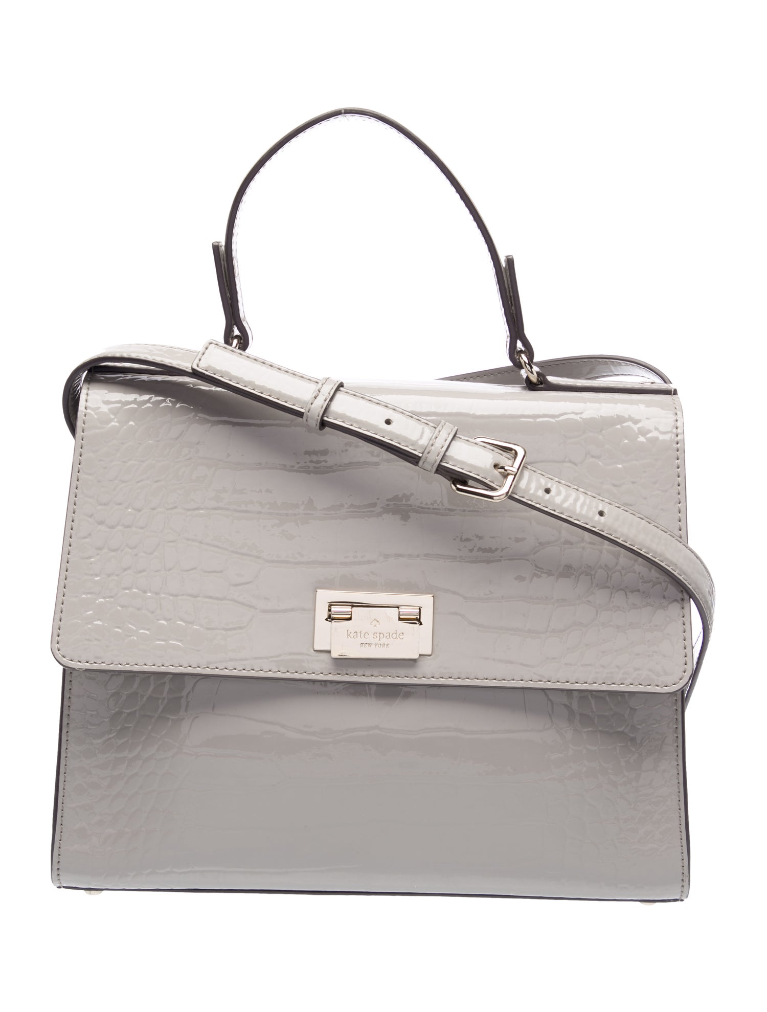 Patent Leather Top Handle Bag