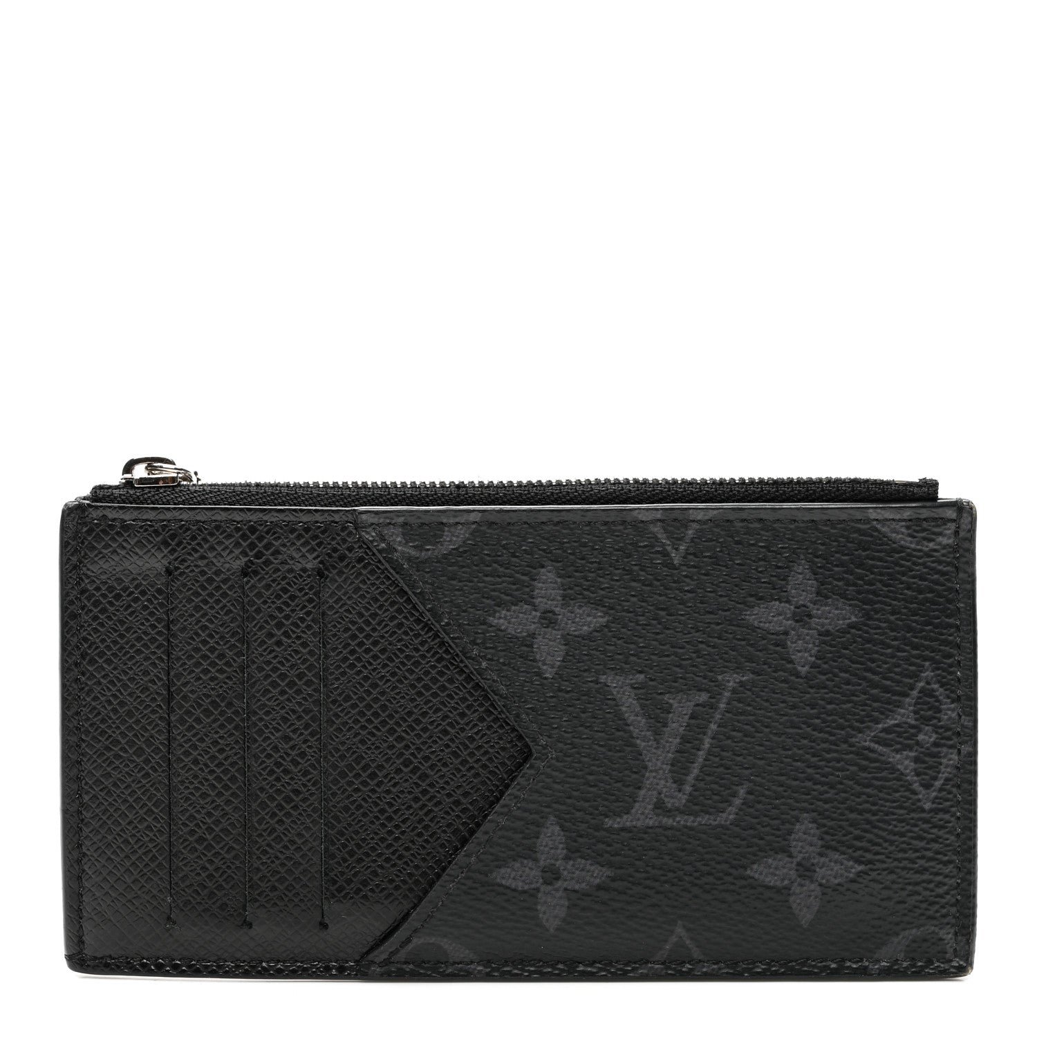 Louis Vuitton Monogram Eclipse Taiga Coin Card Holder