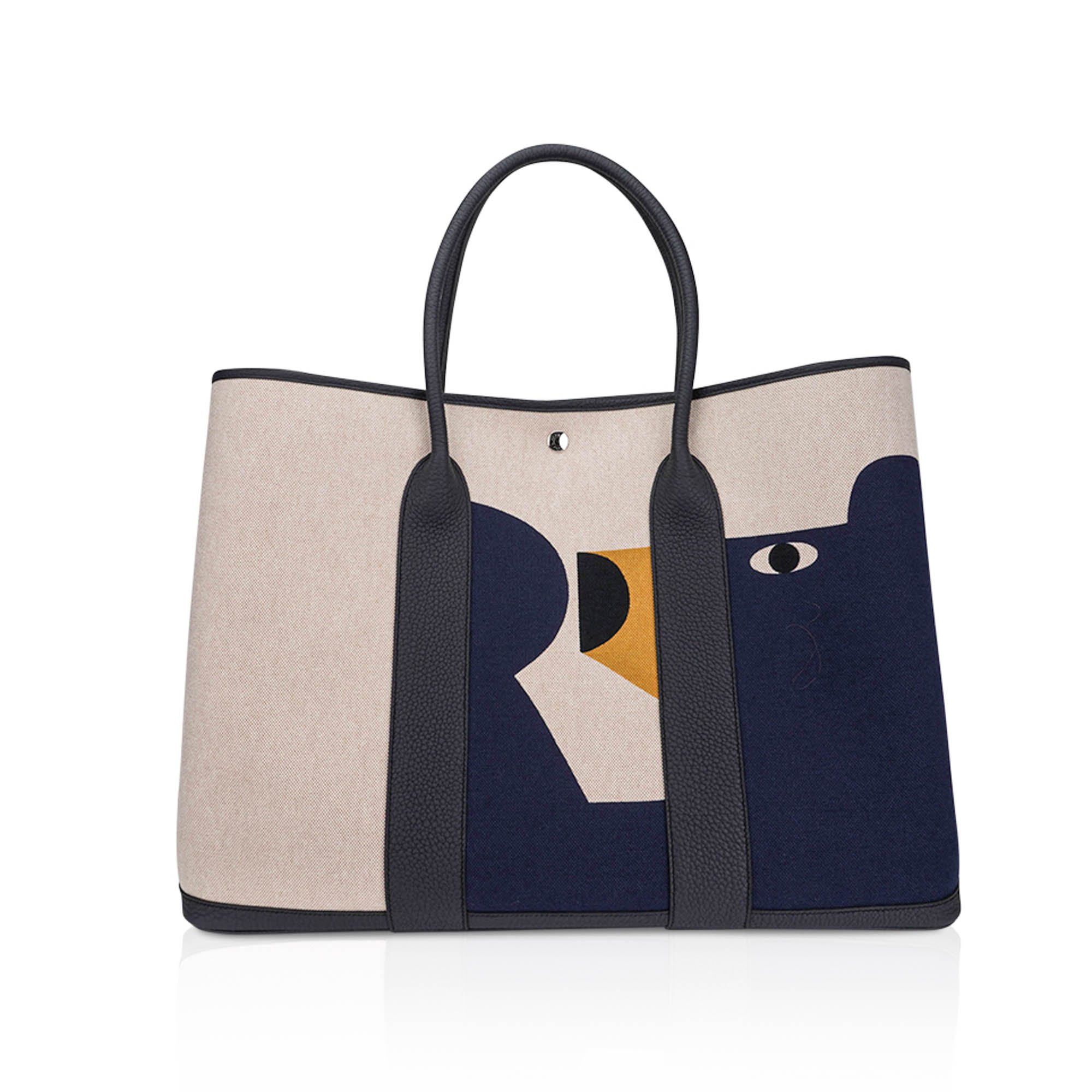 Hermes Hermes Garden Party 49 Voyage Bag Teddy H Motif H Plume Canvas
