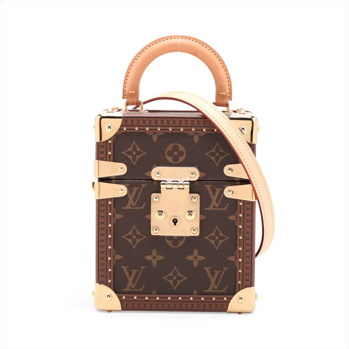 Louis Vuitton Monogram camera box M10079 Brown There was an RFID response